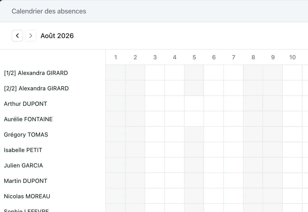 Le planning de travail d'une entreprise et d'un salarié arrive sur Linc (4/4)