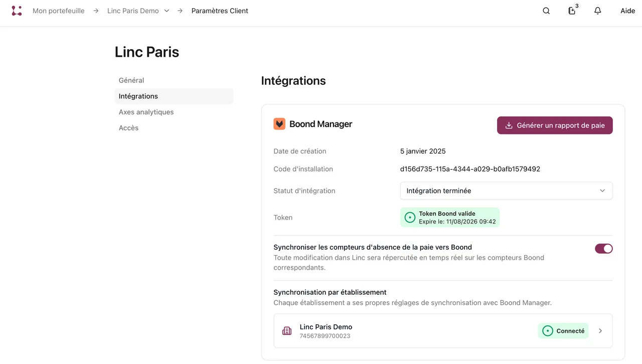 Unification des menus dans les “Paramètres d’établissement” (3/5)