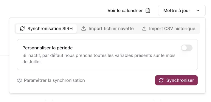 Unification des menus dans les “Paramètres d’établissement” (4/5)