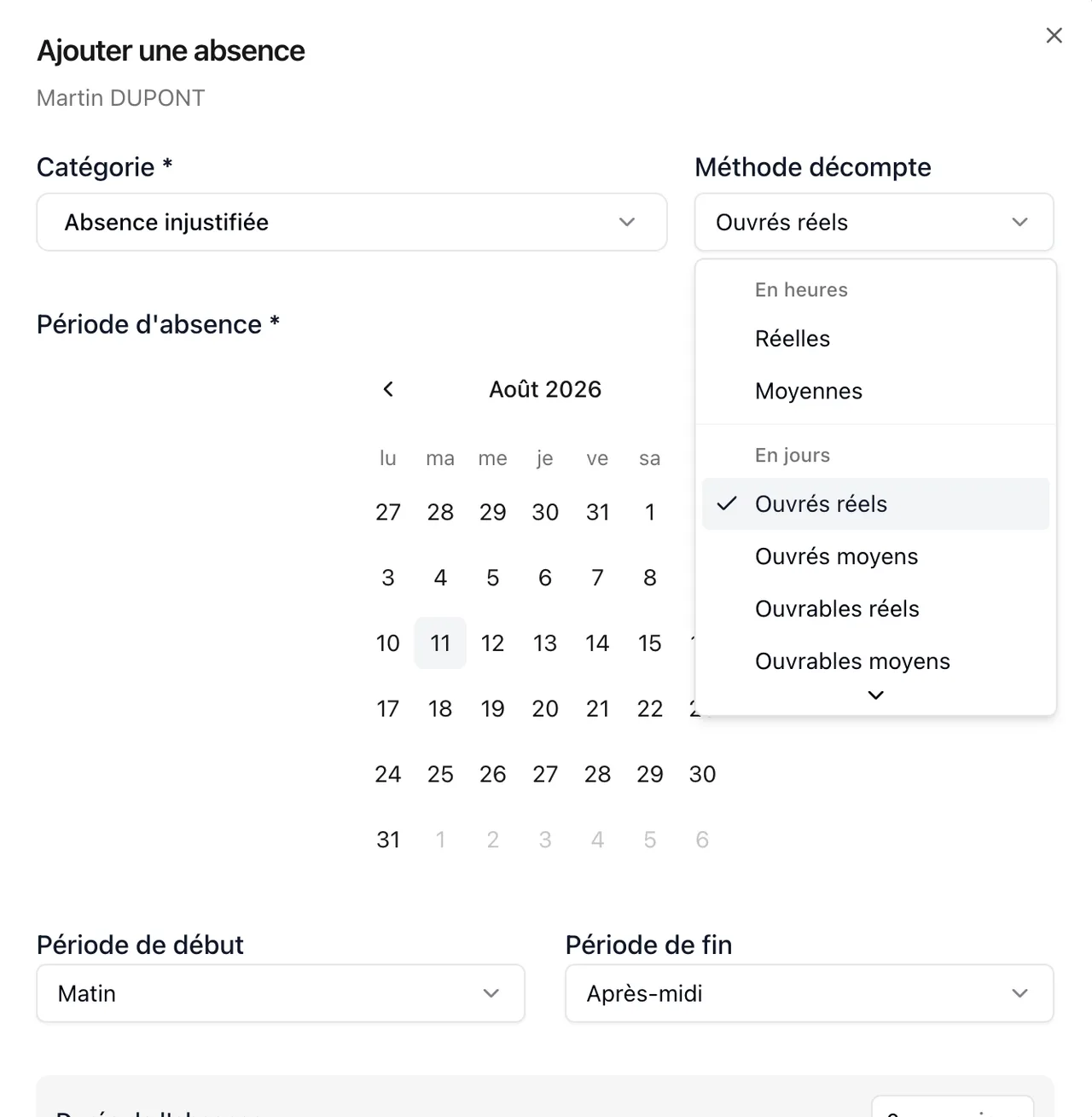 Le planning de travail d'une entreprise et d'un salarié arrive sur Linc (3/4)