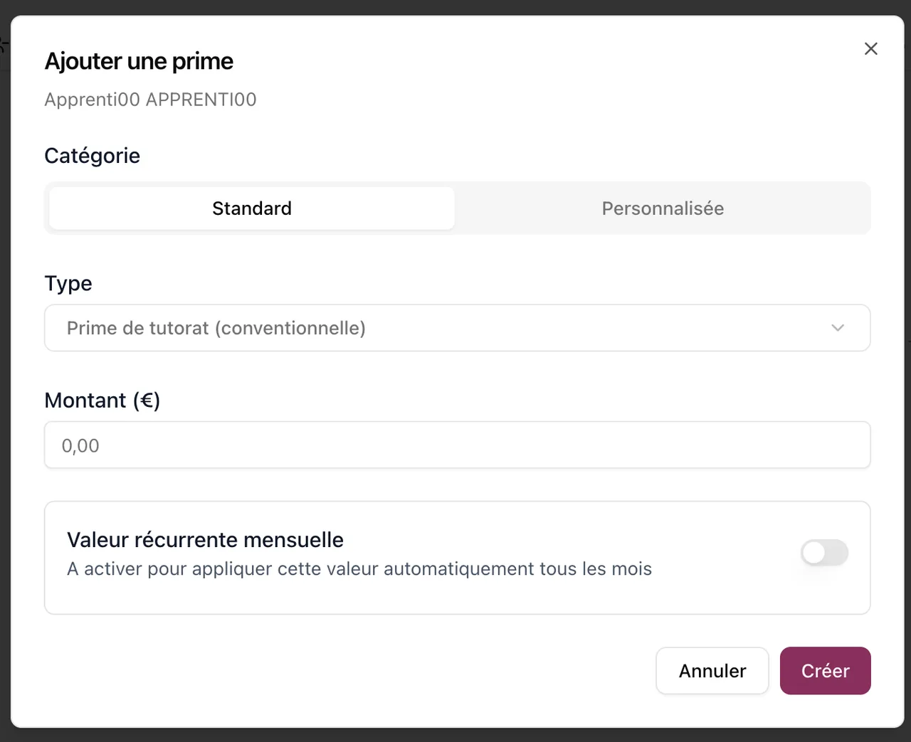 Éléments variables de paie disponible pour les clients sous convention des Hôtels, Cafés, Restaurant (1/3)