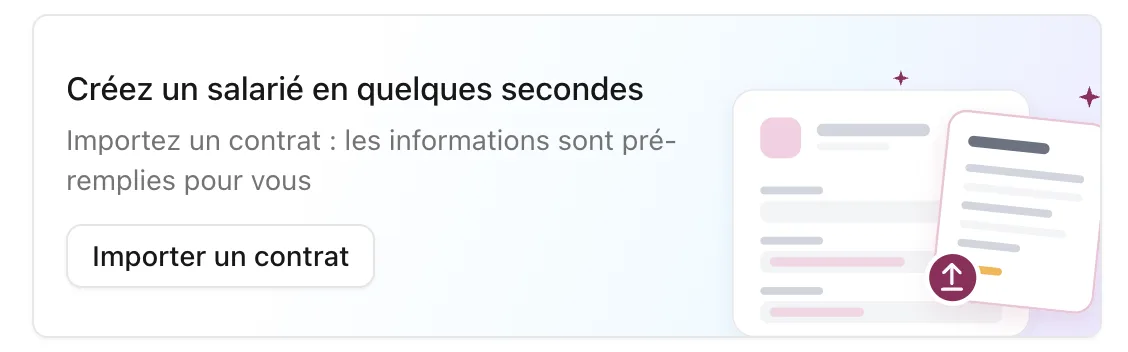 Créez une fiche salarié en important simplement le contrat de travail (1/3)