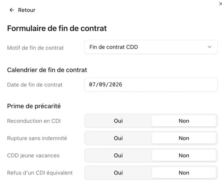 Fin de CDD, fin d'apprentissage, fin de stage et rupture de période d'essai : nouveaux motifs disponibles dans les parcours de fin de contrat (2/2)